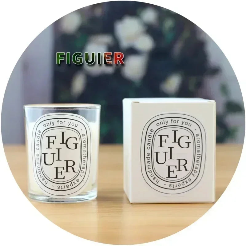 Bougie Parfumée en Verre Transparent — Cadeau Romantique & Mariage