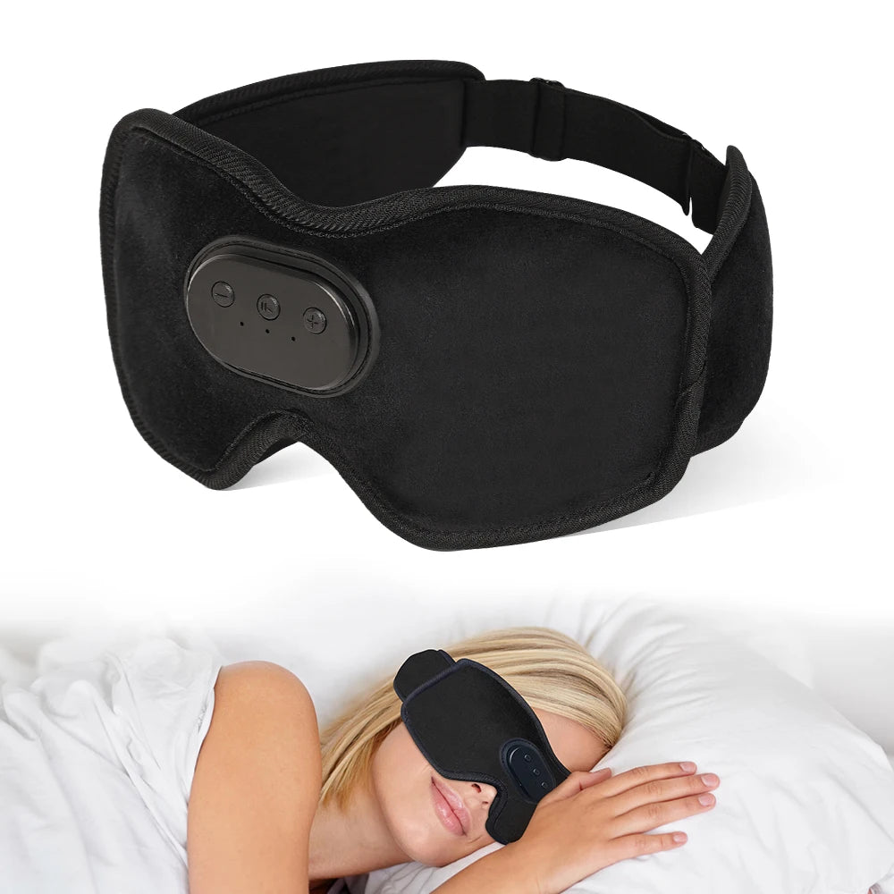 Masque de Sommeil Bluetooth - Occultant & Rafraîchissant
