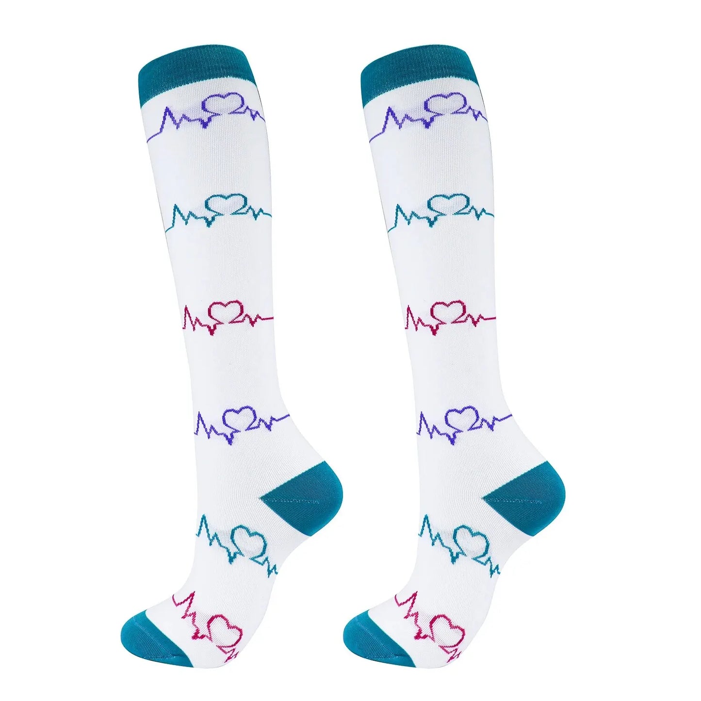 Chaussettes de Compression Mi-Bas 20-30mmHg — Homme & Femme