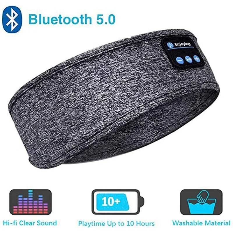 Bandeau de Sommeil avec Écouteurs Bluetooth – Confort Sport & Musique Sans Fil