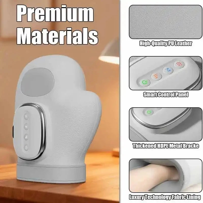 Masseur de Mains Grande Taille - 5 Niveaux & 3 Modes de Compression