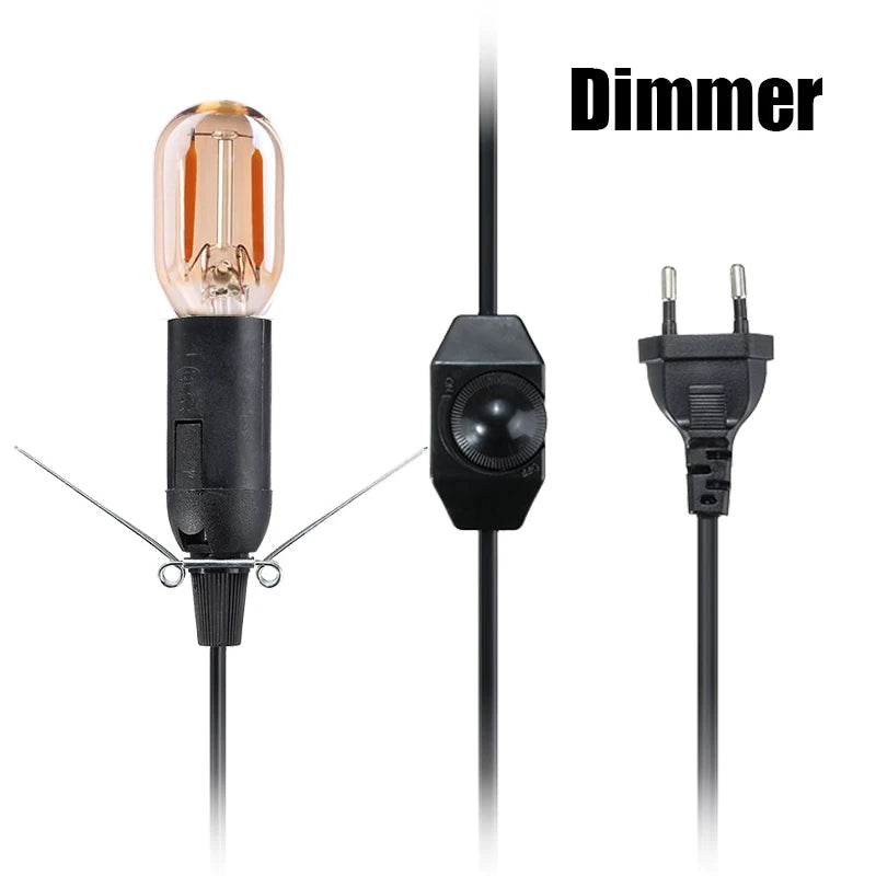 Câble Douille E14 avec Variateur — Accessoire pour Lampe de Sel