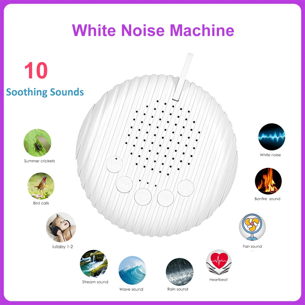 Veilleuse Sonore Portable Bébé — 10 Mélodies Apaisantes, USB