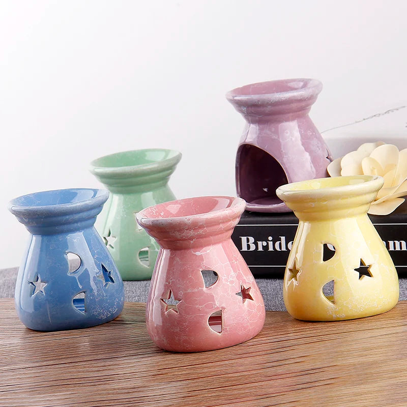 Brûleur d'Huiles Essentielles à Bougie — Ambiance Romantique Déco