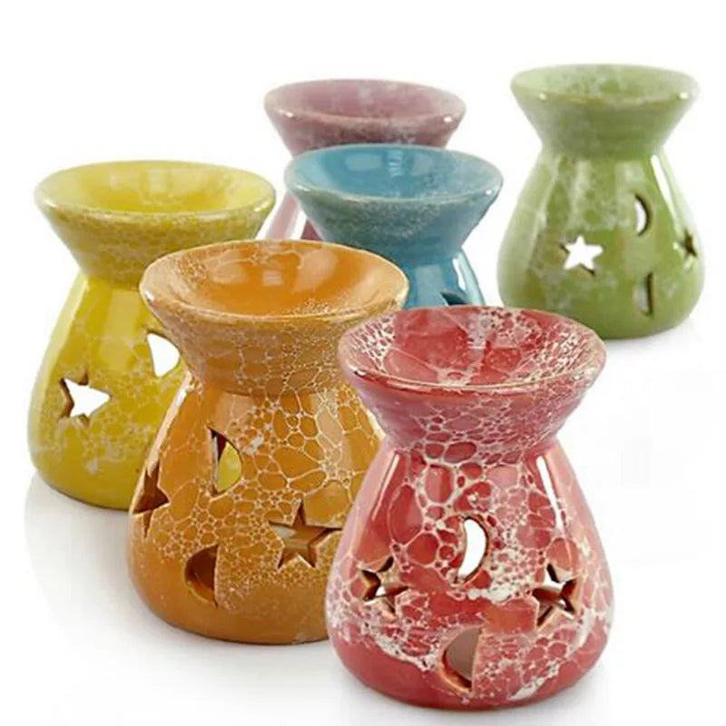 Brûleur d'Huiles Essentielles à Bougie — Ambiance Romantique Déco
