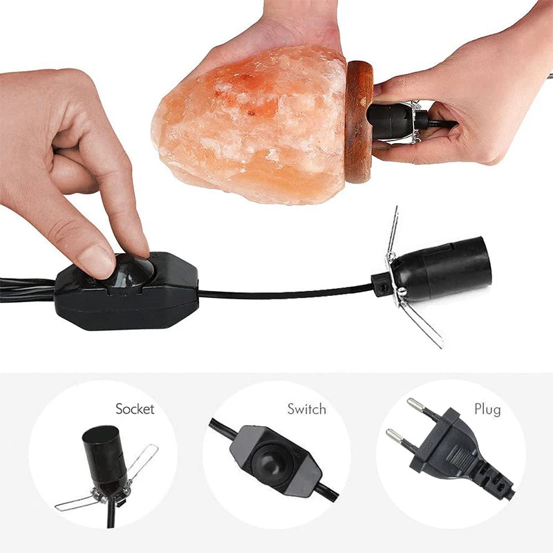 Câble Douille E14 avec Variateur — Accessoire pour Lampe de Sel