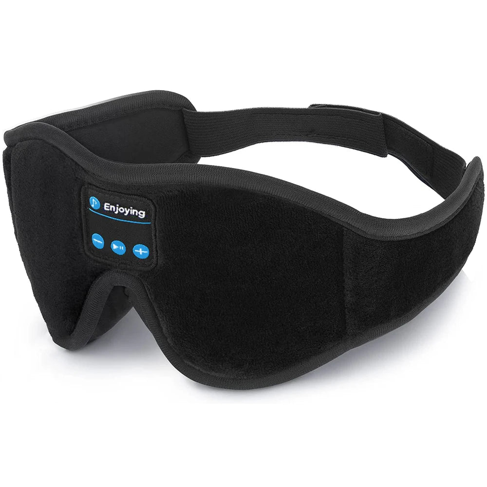 Masque de Sommeil Bluetooth 3D avec Haut-Parleurs Intégrés