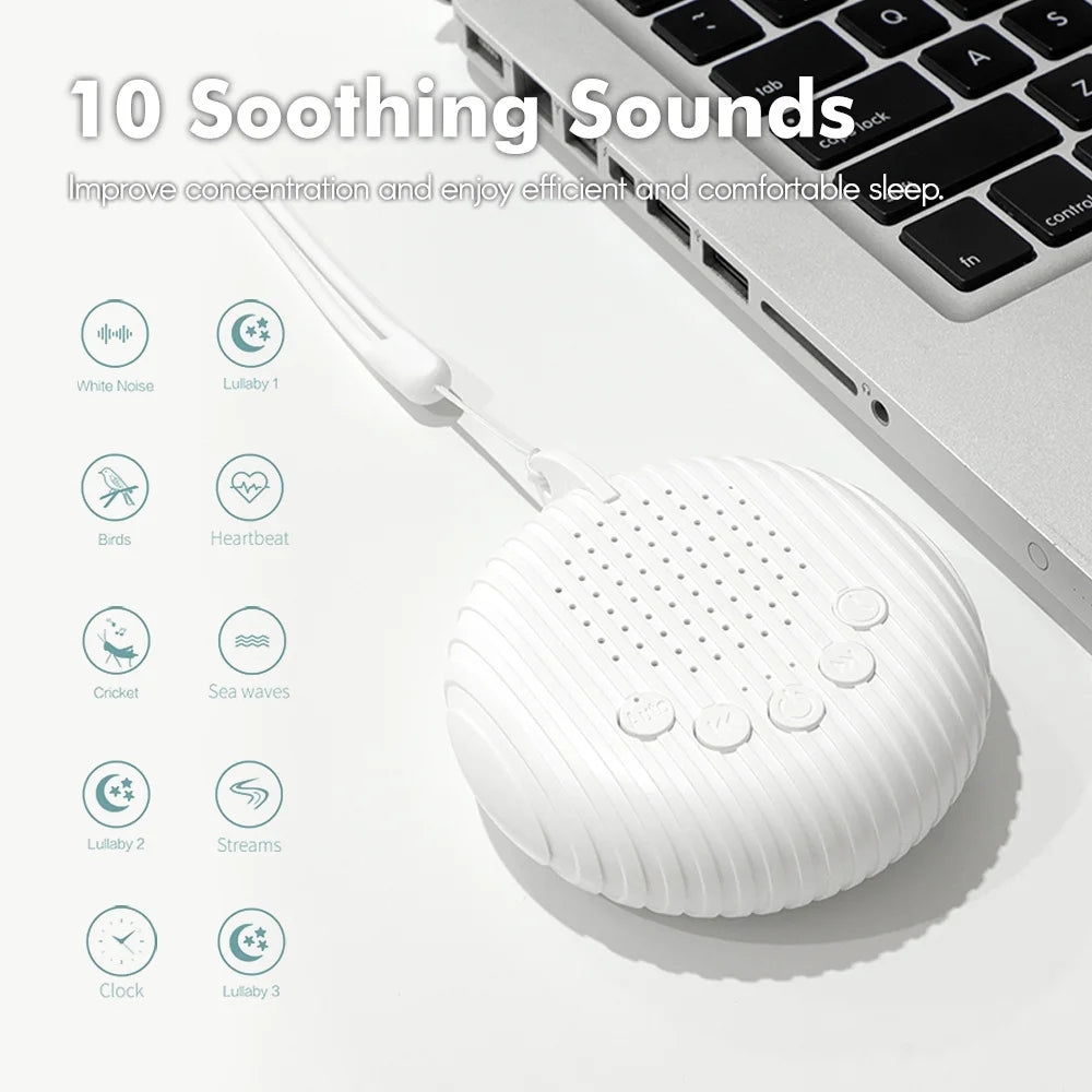Veilleuse Sonore Portable Bébé — 10 Mélodies Apaisantes, USB