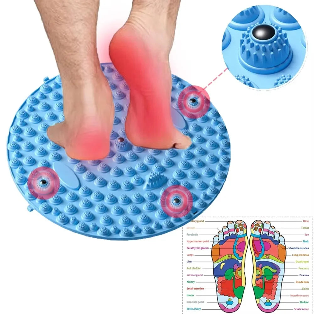 Tapis d'Acupression pour Pieds — Billes Magnétiques, Détente à la Maison