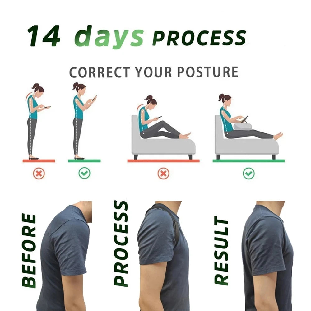 Correcteur de Posture Discret — Soulage le Dos, Style Ergonomique