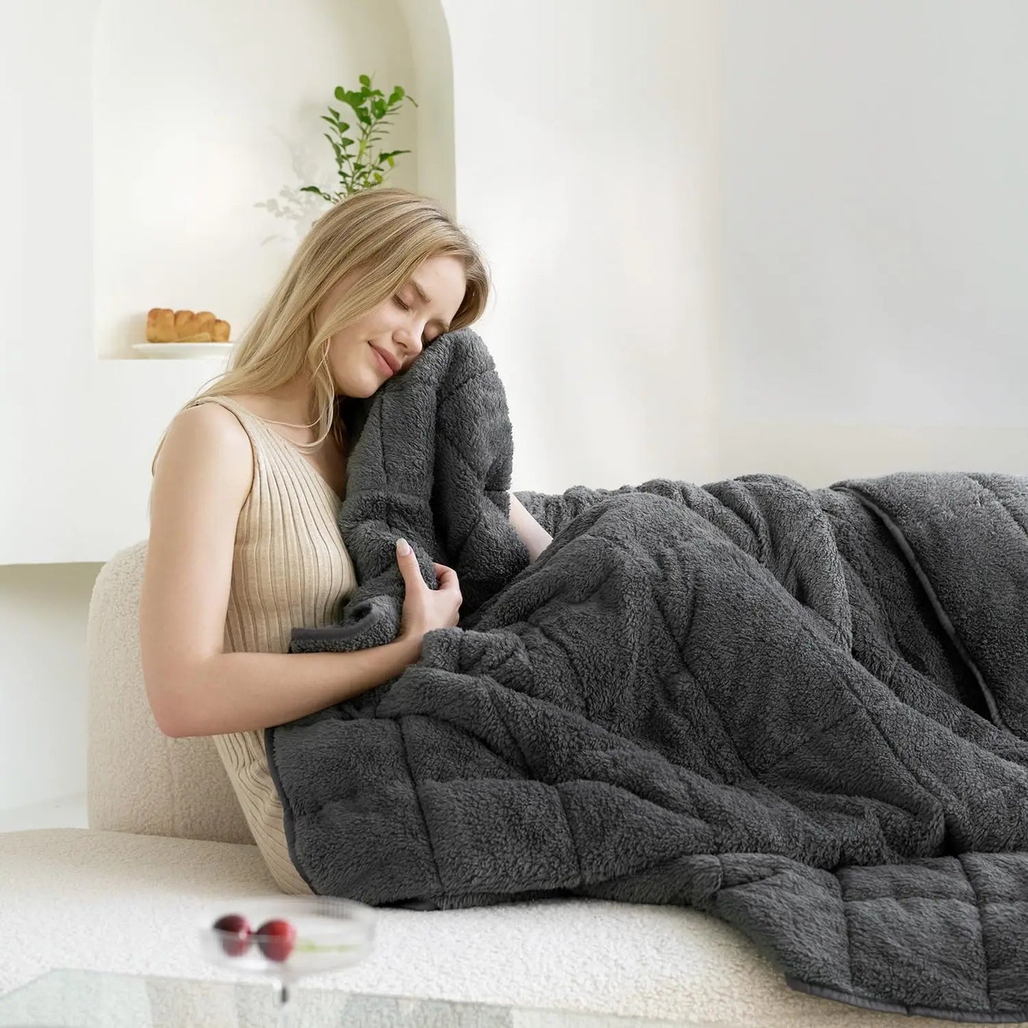 Couverture Lestée Good Nite 8kg – Confort & Sommeil Réparateur
