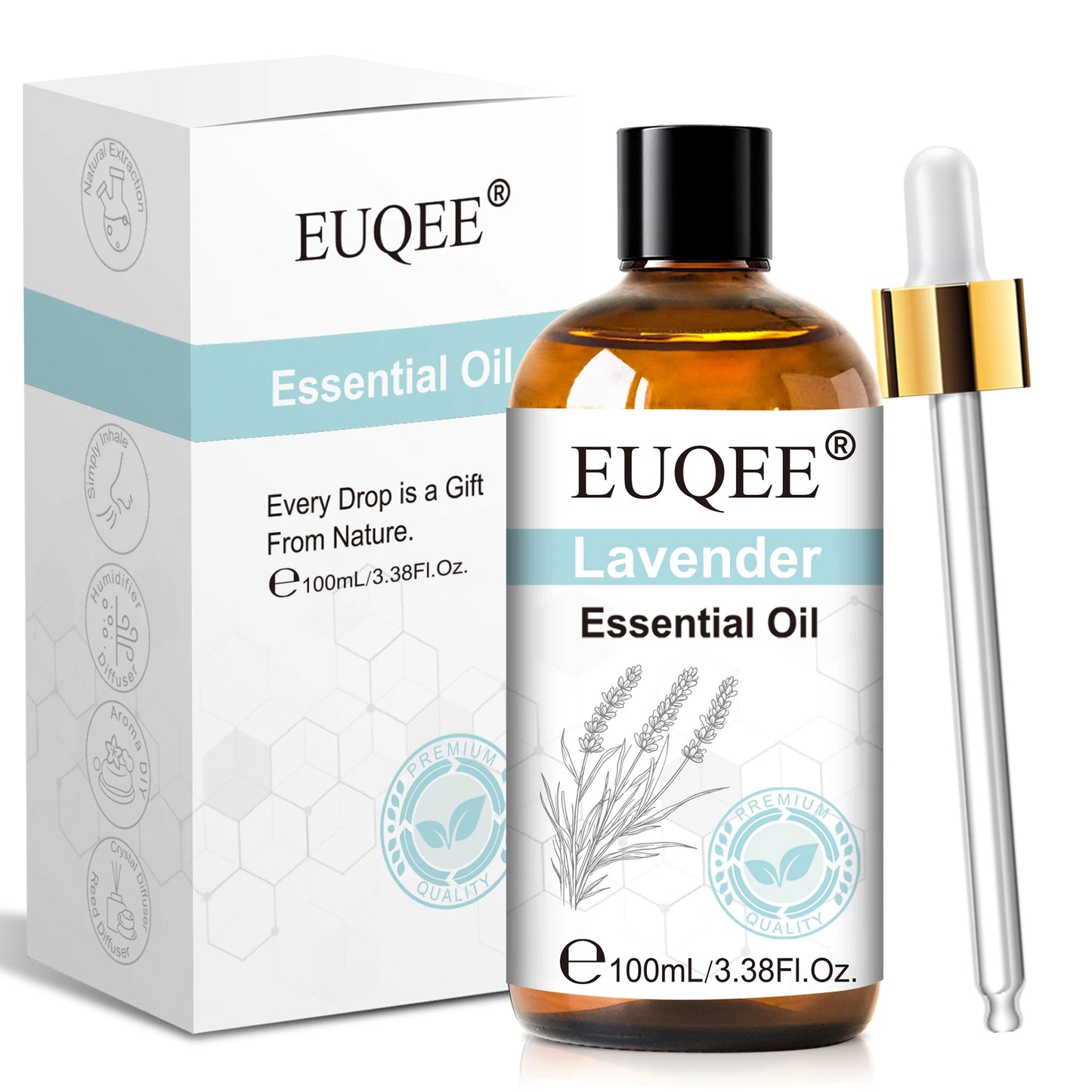 Coffret Huiles Essentielles 100ml — Lavande, Vanille, Santal & Bergamote