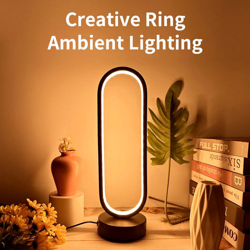 Lampe Veilleuse Anneau LED – Ambiance Tamisable 3 Couleurs