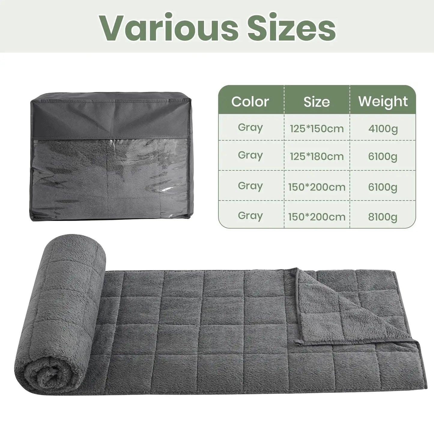 Couverture Lestée Good Nite 8kg – Confort & Sommeil Réparateur