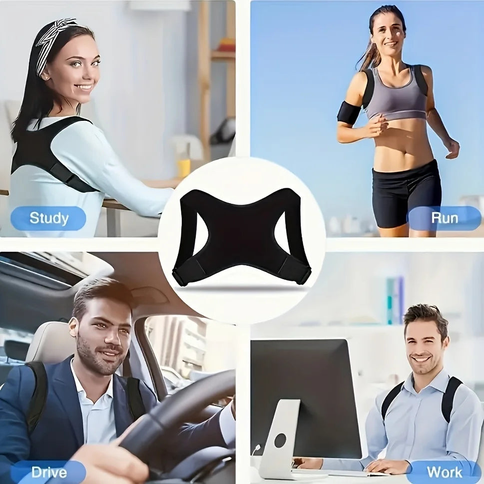 Ceinture Correctrice de Posture Ajustable — Respirante & Ergonomique