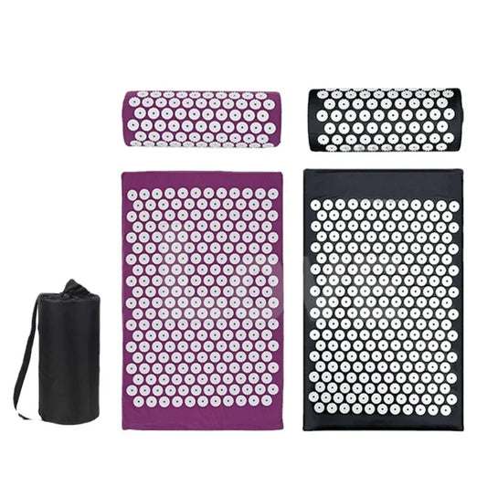 Tapis d'Acupression & Coussin – Soulagement Dos & Détente Musculaire