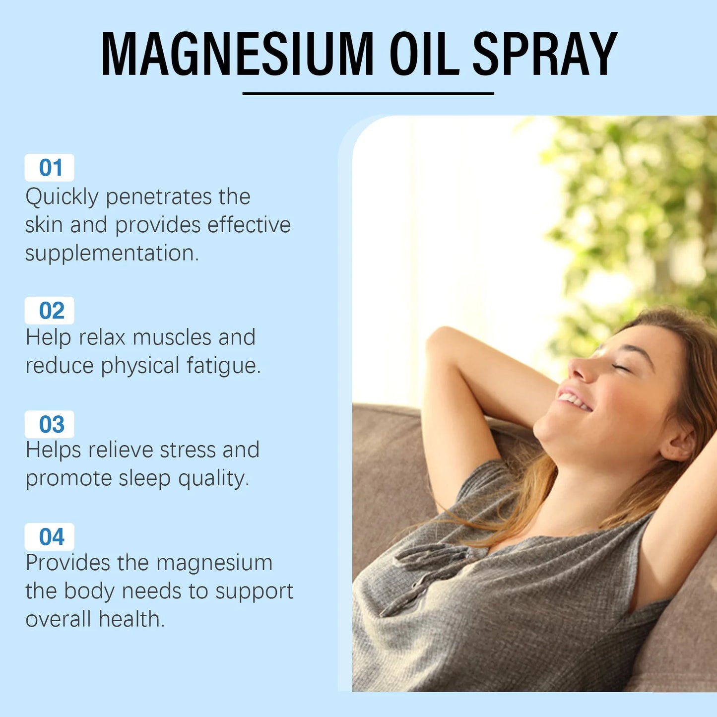 Spray au Magnésium - Sommeil Apaisé & Anti-Stress