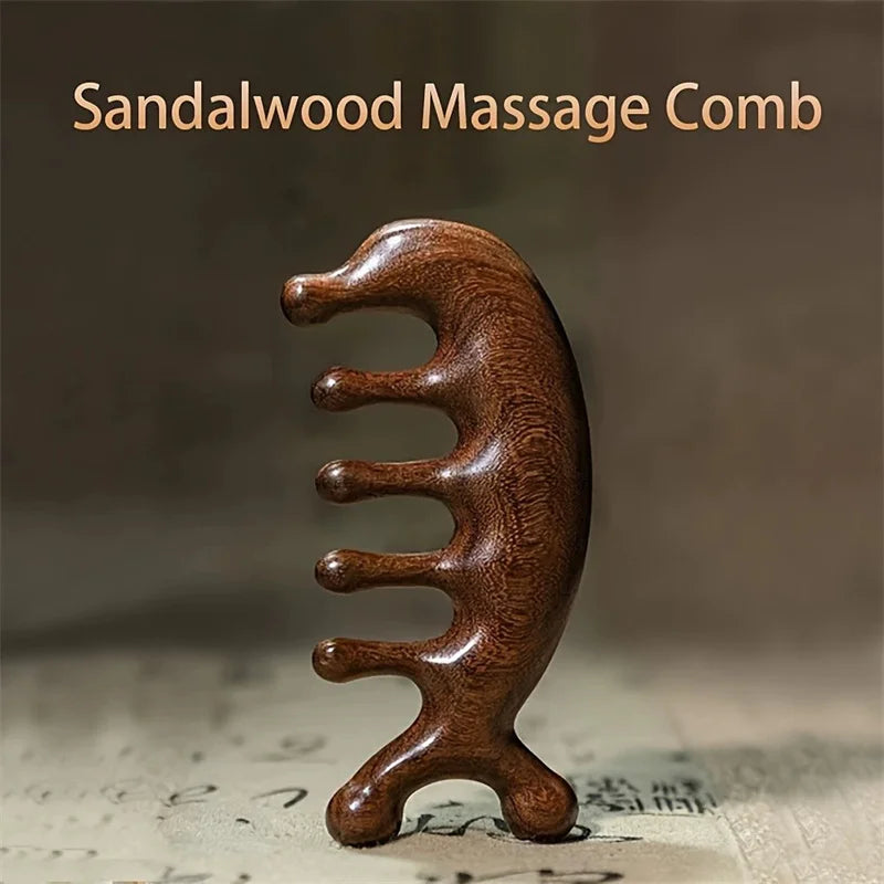 Peigne Gua Sha à Grandes Dents – Massage du Cuir Chevelu, Visage & Corps