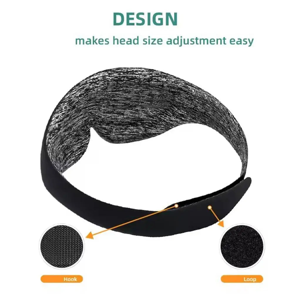 Masque de Sommeil Anti-Insomnie — Occultation 3D, Sangle Ajustable