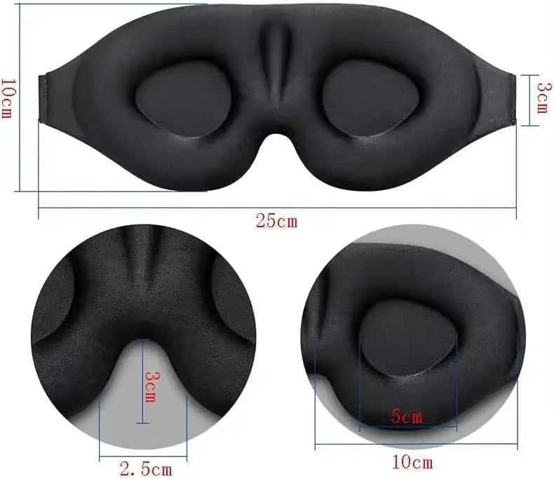 Masque de Sommeil 3D pour Dormeur Latéral – Occultation Totale