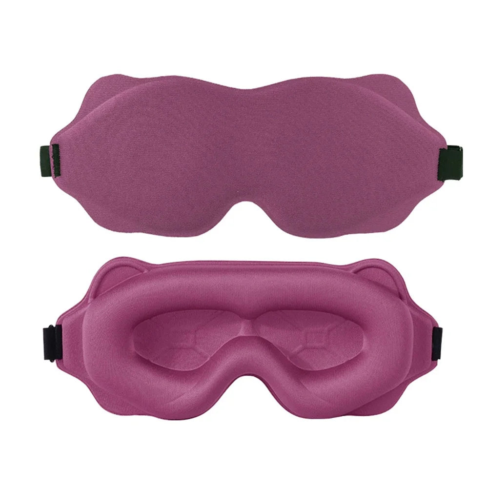 Masque de Sommeil 3D Rembourré — Occultation Totale, Confort Absolu