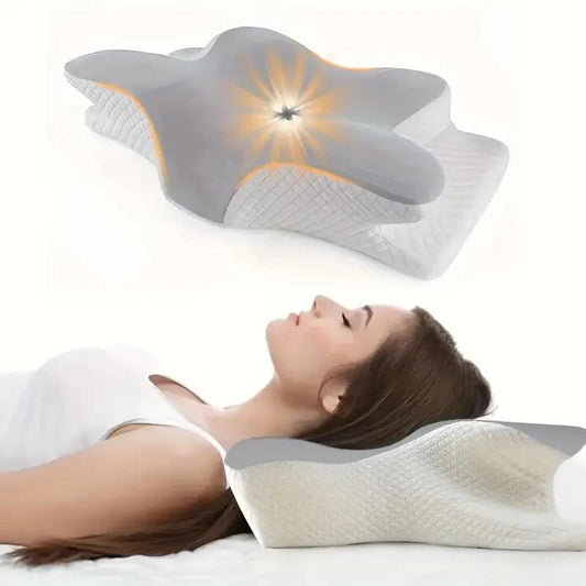 Oreiller Cervical Ergonomique en Mousse à Mémoire de Forme - Le Soutien Que Votre Nuque Attendait