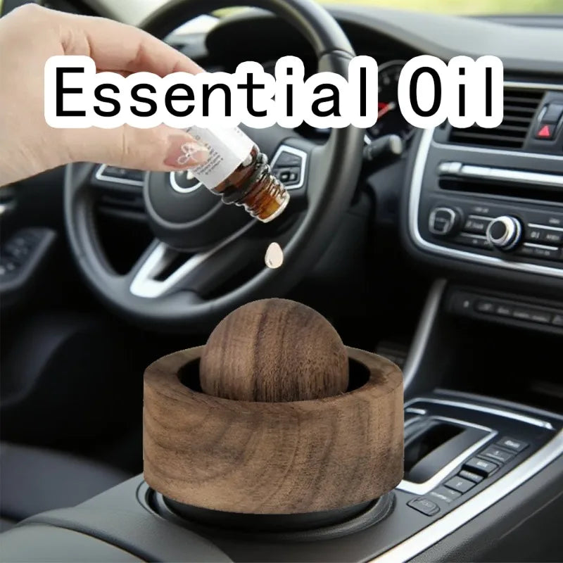 Diffuseur d'Huiles Essentielles en Bois de Noyer — Déco Zen Maison & Bureau