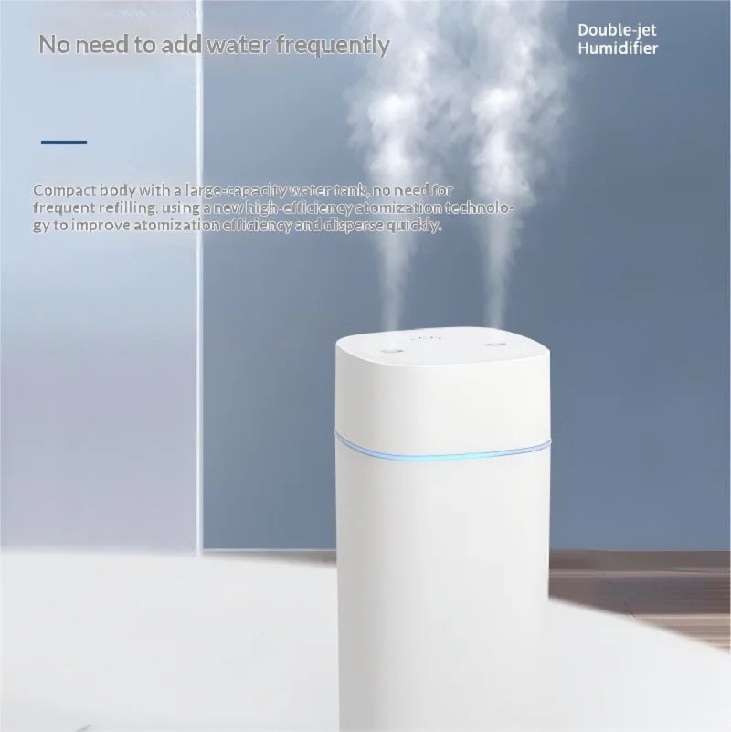 Mini Humidificateur USB Double Buse - Bureau & Chambre