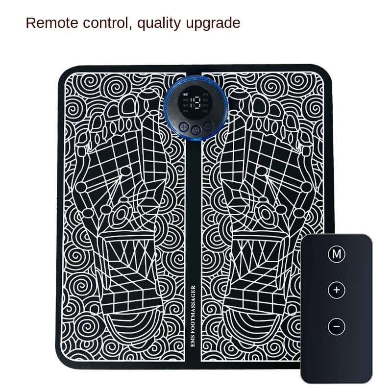 Tapis de Massage EMS pour Pieds – Stimulation Musculaire & Circulation Pliable