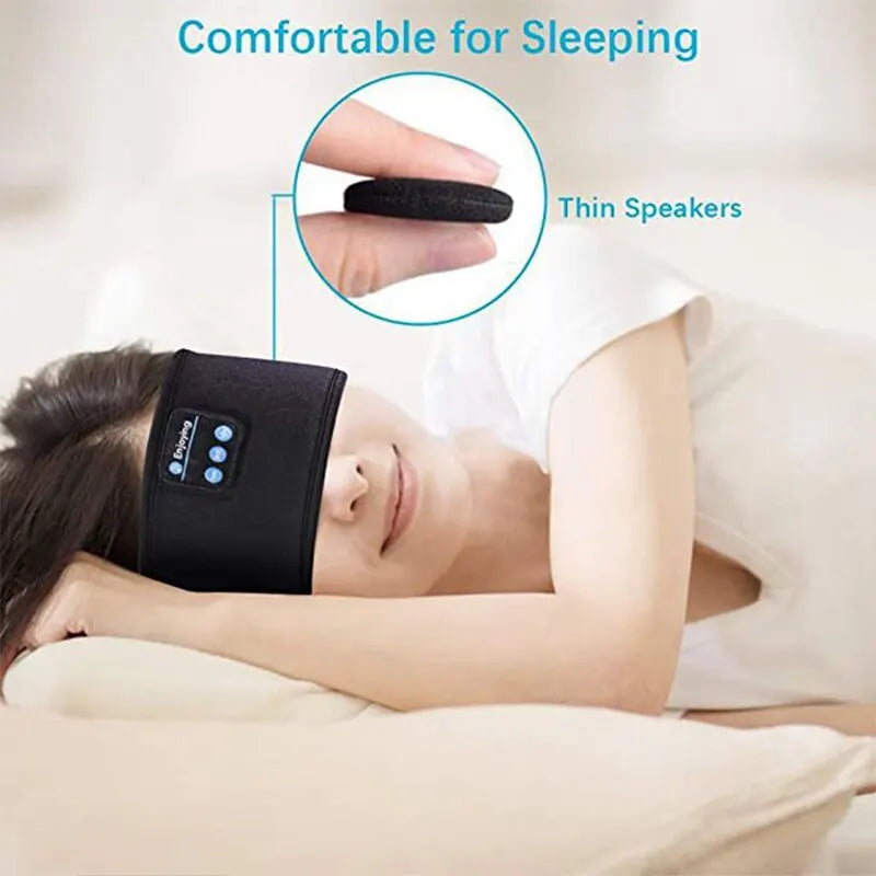 Bandeau de Sommeil avec Écouteurs Bluetooth – Confort Sport & Musique Sans Fil
