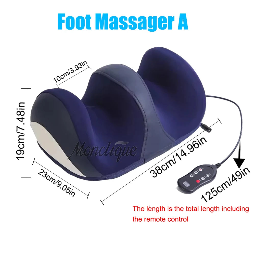 Masseur électrique Jambes & Mollets – Compression Chauffante Shiatsu Grand Format