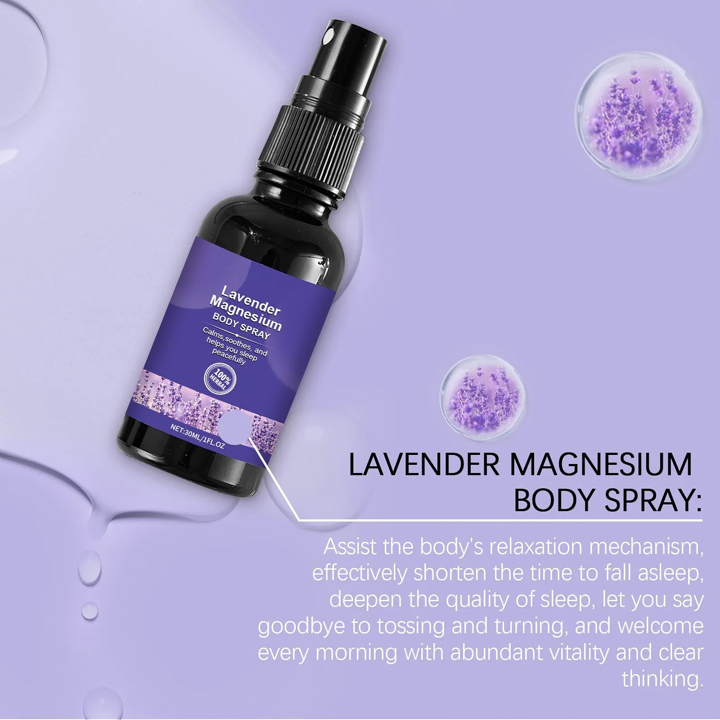 Spray Sommeil Lavande & Vanille – Brume d'Oreiller Apaisante