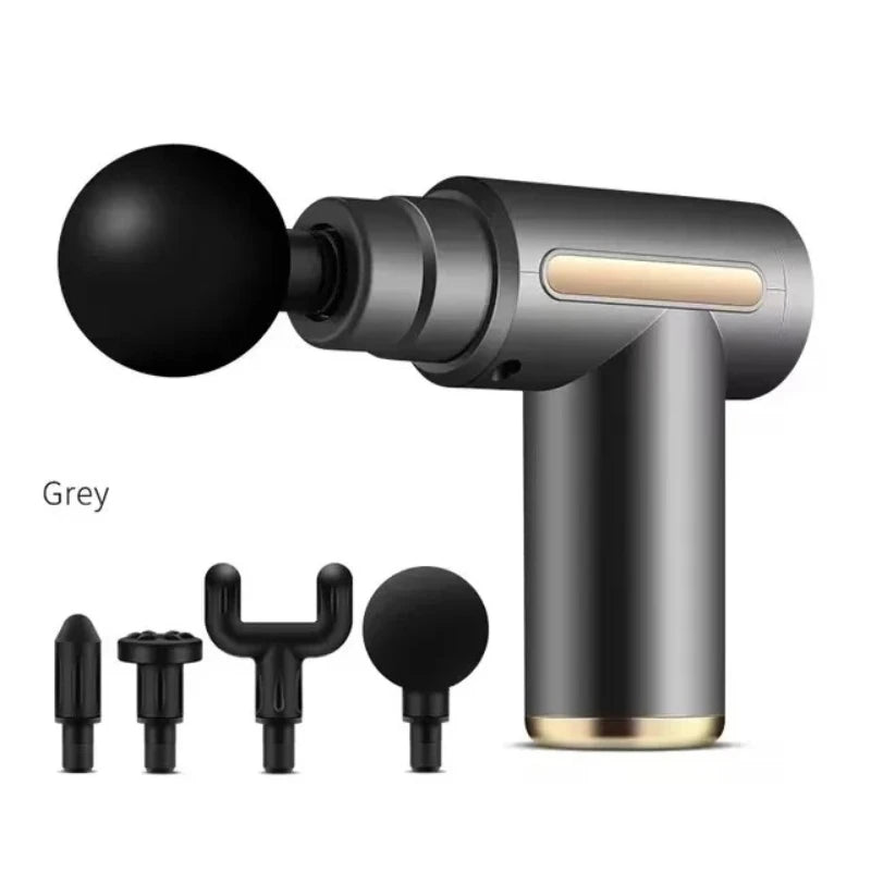 Pistolet de Massage Percussion 4-en-1 – Récupération Musculaire Profonde