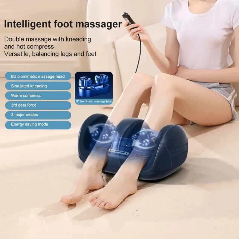 Masseur électrique Jambes & Mollets – Compression Chauffante Shiatsu Grand Format