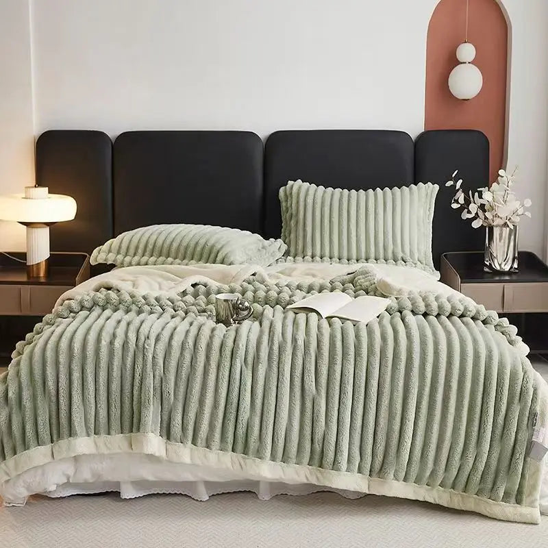 Couverture Lestée Polaire Sherpa 3,6kg — Cocooning & Sommeil Profond