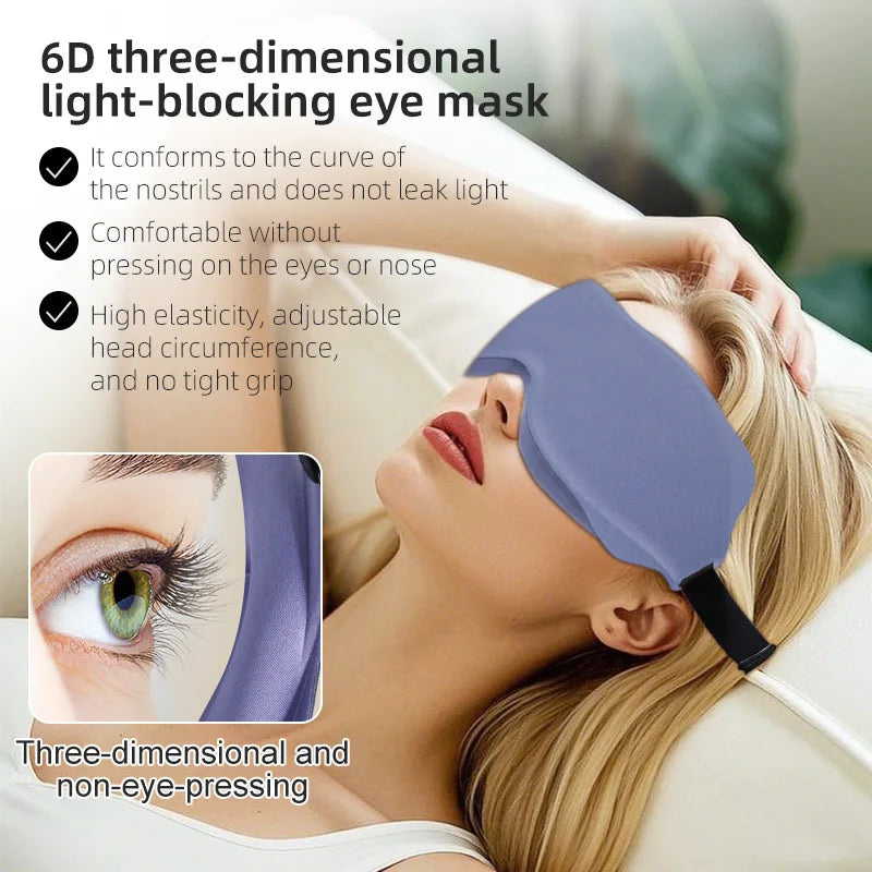 Masque de Sommeil 6D Occultant – Confort Absolu & Obscurité Totale