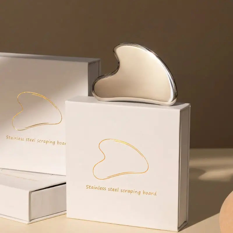 Outil Gua Sha en Acier Inoxydable – Lifting & Sculpt du Visage