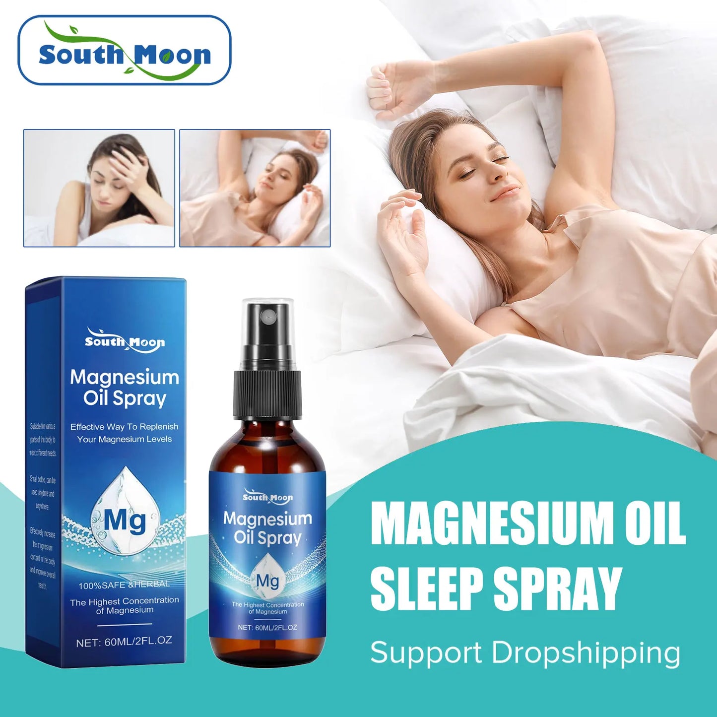 Spray au Magnésium - Sommeil Apaisé & Anti-Stress