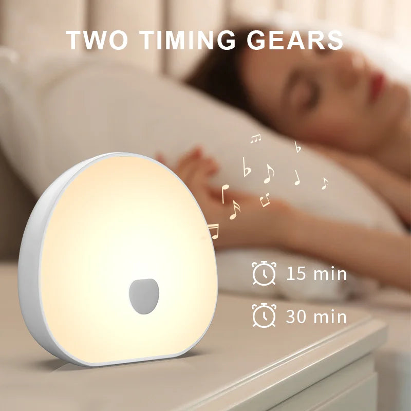 Veilleuse Lampe à Bruit Blanc Tactile - 10 Sons & Lumière