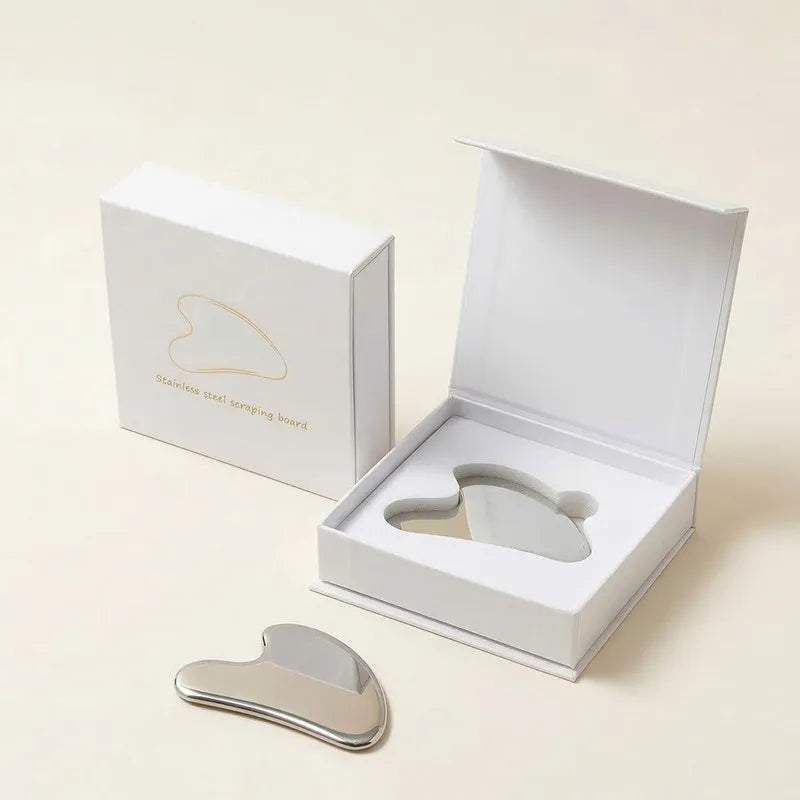 Outil Gua Sha en Acier Inoxydable – Lifting & Sculpt du Visage