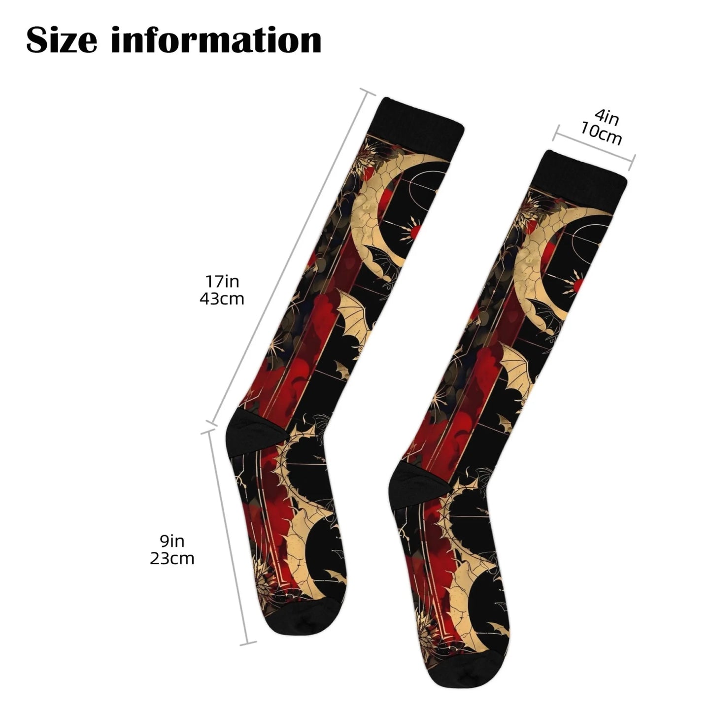 Chaussettes de Compression Sport Motif Original — Running & Randonnée
