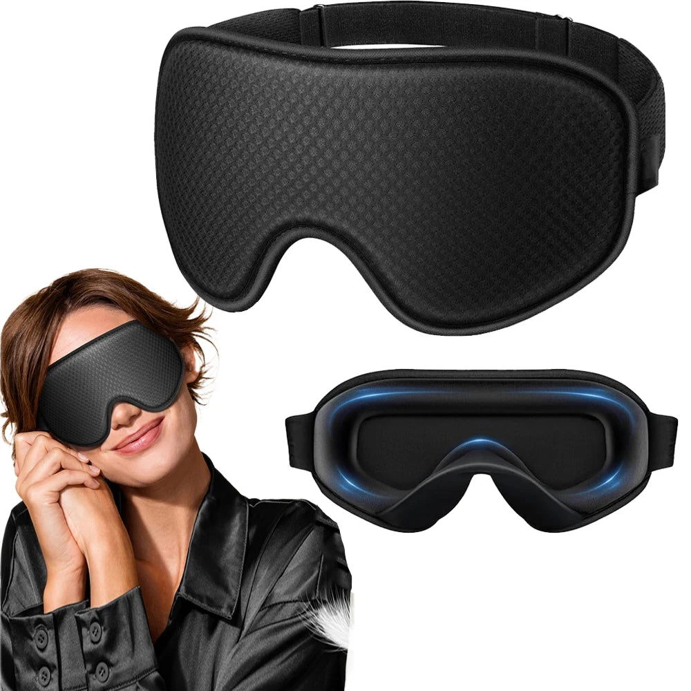 Masque de Sommeil 3D Occultant — Doux, Respirant & Ajustable