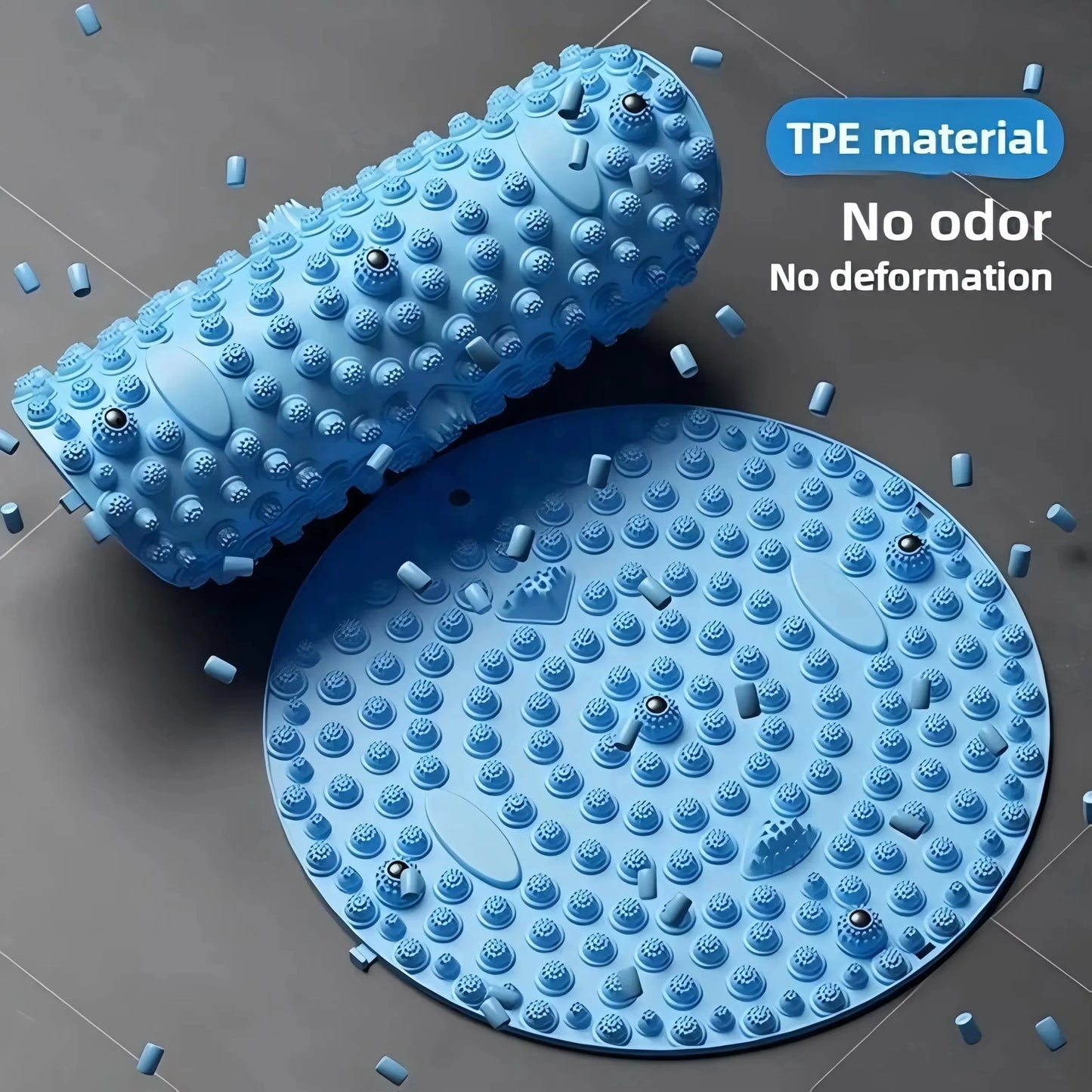 Tapis d'Acupression pour Pieds — Billes Magnétiques, Détente à la Maison