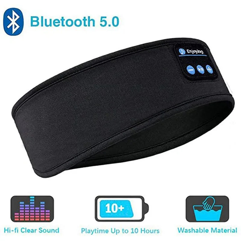 Bandeau Bluetooth avec Masque de Sommeil - Sport & Voyage