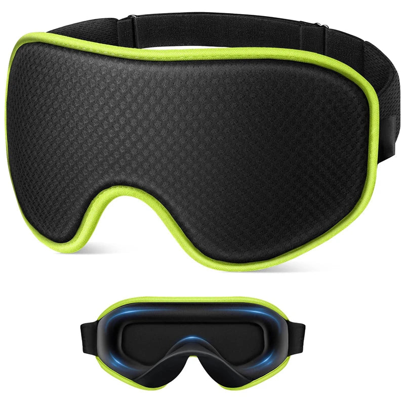 Masque de Sommeil 3D Respirant et Confortable, Sangle Ajustable Unisexe