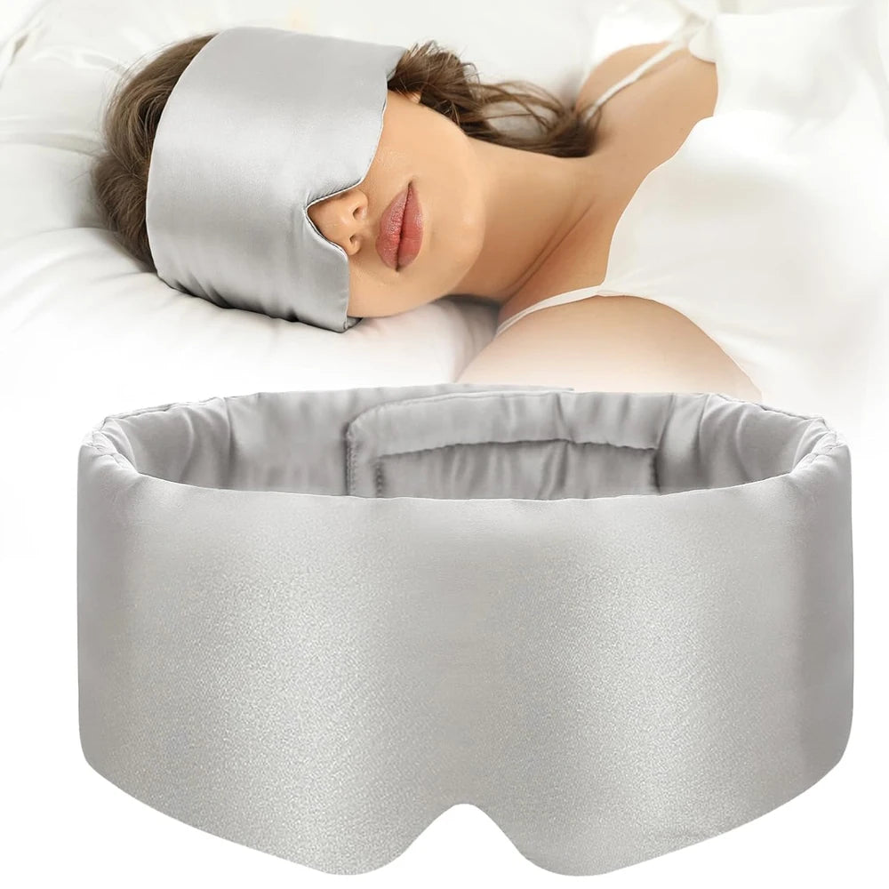 Masque de Sommeil en Soie Mûrier - L'Obscurité Absolue, Douceur en Plus