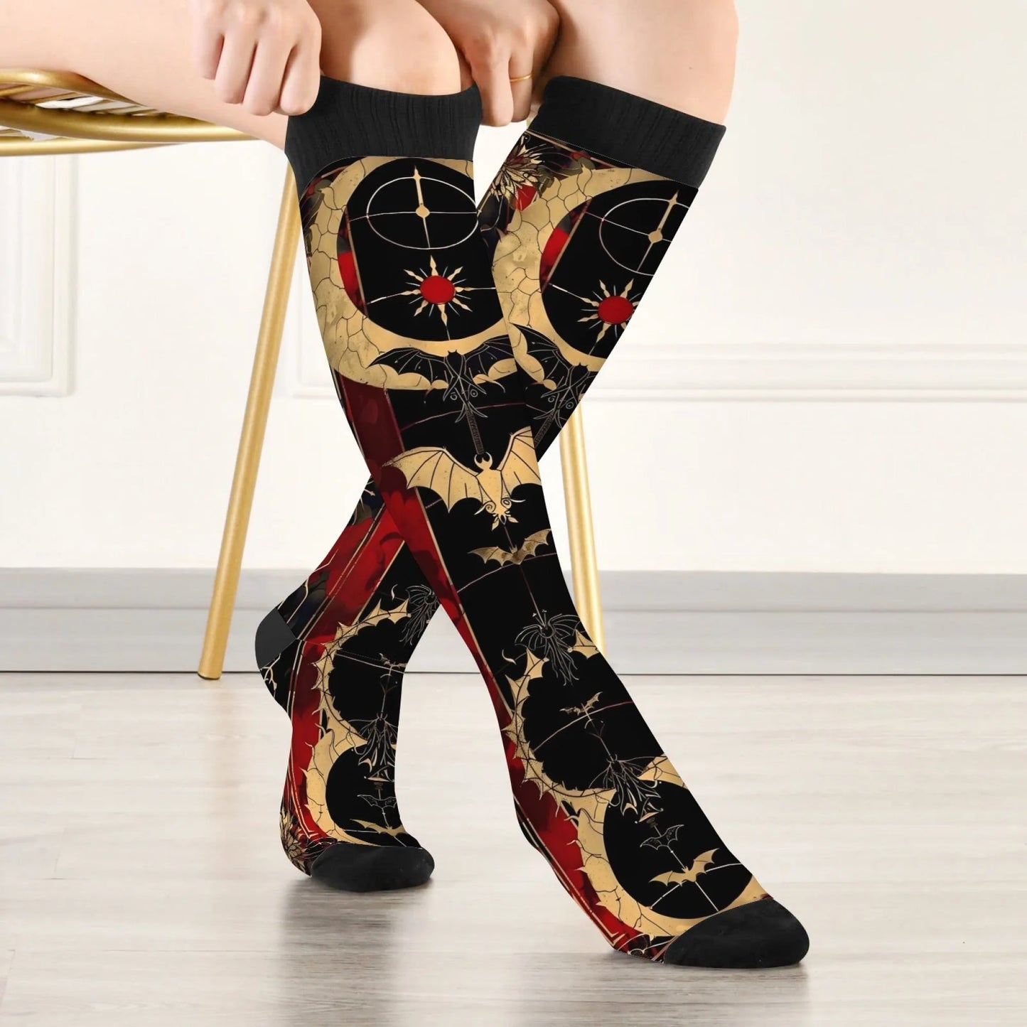 Chaussettes de Compression Sport Motif Original — Running & Randonnée
