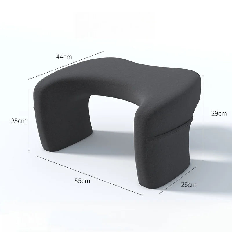 Oreiller en Mousse à Mémoire de Forme pour Lit, Lecture, Jeux Vidéo et Bureau - Soutien Ergonomique, Portable, Hauteur Réglable, Anti-Ronflement