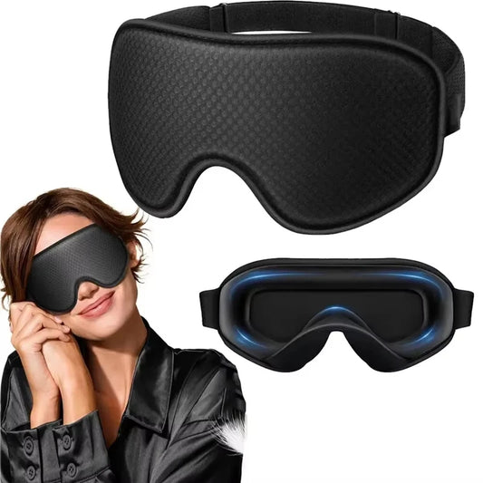 Masque de Sommeil 3D Respirant et Confortable, Sangle Ajustable Unisexe