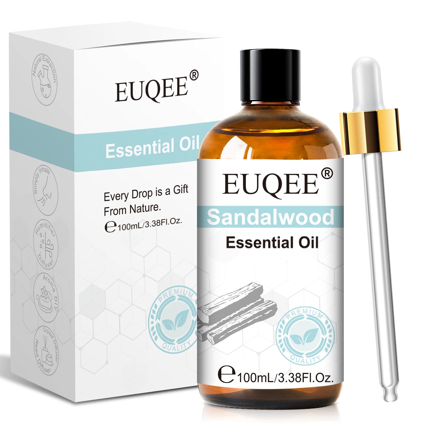 Coffret Huiles Essentielles 100ml — Lavande, Vanille, Santal & Bergamote